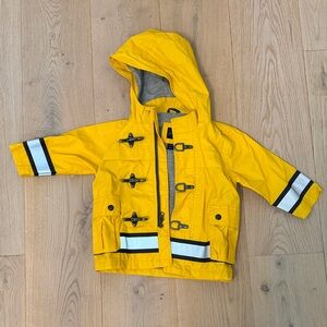 BabyGap Yellow Hooded Rain Jacket